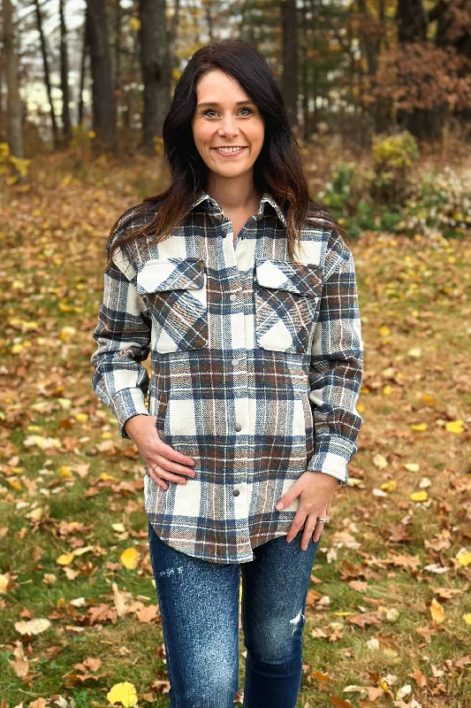 Men's Patterned Plaid Vest in Multicolor for a Preppy Look Blue Plaid Oversized Shacket Men's Patterned Plaid Vest in Multicolor for a Preppy Look Blue Plaid Oversized Shacket