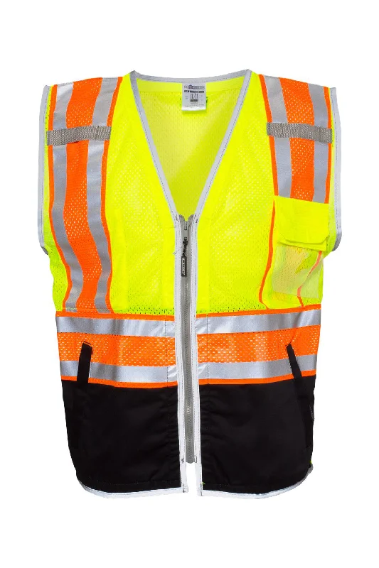Men's Canvas Vest with Multiple Pockets in Olive for Practicality Kishigo Mens Premium Brilliant Series Ultimate Reflective Vest - Lime Green Men's Canvas Vest with Multiple Pockets in Olive for Practicality Kishigo Mens Premium Brilliant Series Ultimate Reflective Vest - Lime Green