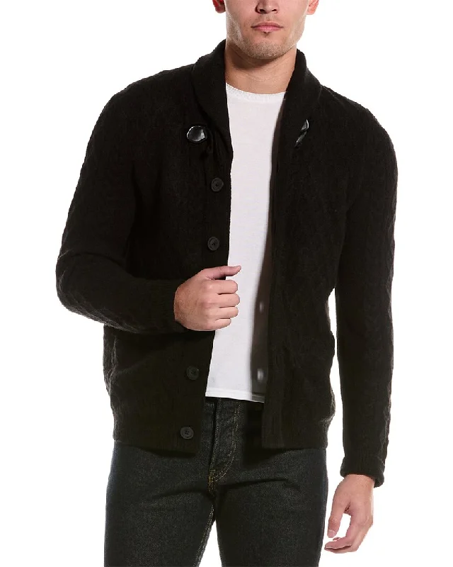 Men's Sweaters with Raglan Sleeves for a Comfortable Fit Paisley & Gray Wool-Blend Cable Shawl Collar Cardigan Men's Sweaters with Raglan Sleeves for a Comfortable Fit Paisley & Gray Wool-Blend Cable Shawl Collar Cardigan