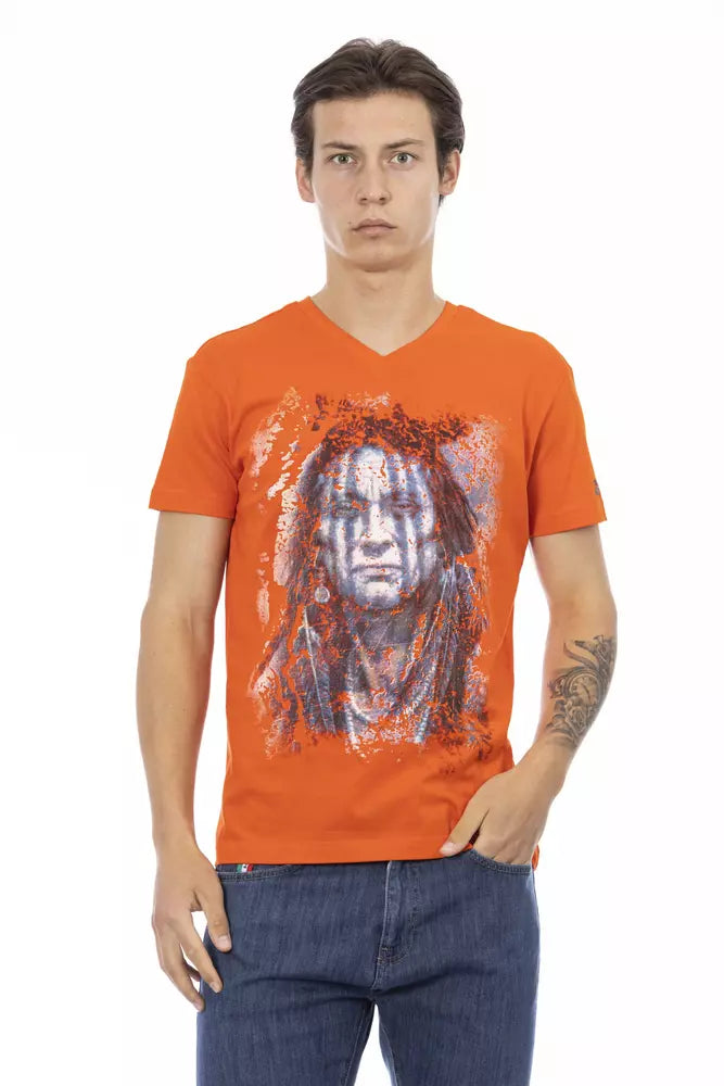 Men's eco - friendly recycled t - shirts for sustainable fashion choicesTrussardi Action  Cotton Men's T-Shirt